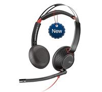 Plantronics - Blackwire 3325 USB-C (Poly) - Wired, Single-Ear (Mono) Headset with Boom Mic - Connect to PC/Mac via USB-C or mobile/tablet via 3.5 mm connector - Works with Teams, Zoom & more