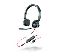 Plantronics - Blackwire 3325 USBA Poly - Wired, DualEar Stereo Headset with B...