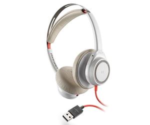 Plantronics Blackwire 7225 - Corded stereo headset without microphone boom, white
