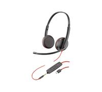 Plantronics Blackwire C3225 Stereo USB- C Headband with 3.5mm MS Skype Headset