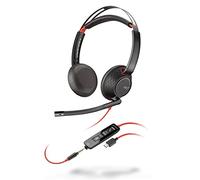 Plantronics - Blackwire C5220 - Wired, Dual-Ear (Stereo) Headset with Boom Mic - USB-C, 3.5 mm to connect to your PC, Mac, Tablet, or Cell Phone