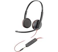Plantronics Blackwire Wired Headset Over-the-head USB Passive Noise Cancelling With Microphone Stereo C3225 Black
