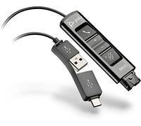 Plantronics DA85 USB-A & USB-C Adapter for HW-series QD Headset to Computer NEW