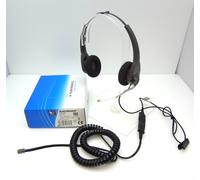 Plantronics H101 Binaural Voice Headset with U10P QD Cable for Polycom VVX 500