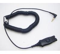PLANTRONICS MO300-IPHONE, 10 FT coiled cable, 3.5 mm to QD