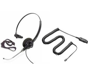 Plantronics Polaris DuoSet P141-U10P Convertible Voice Tube Desk Phone Headset