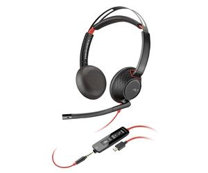 Plantronics Poly Blackwire 5220 Stereo USB-C Wired Headset With Mic 207586-01