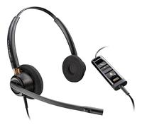 Plantronics Poly - EncorePro 525-M USB-A and USB-C USB headset () -- Acoustic Hearing Protection - Hold & Call Answer buttons - Optimized for Teams- Dual ear
