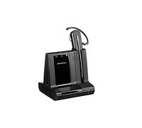 Plantronics Savi 8240 Wireless Office DECT Single Headsets (Overall) Convertible (3 Wearing Styles), Noise Cancelling Microphone Connects to Computer/PC Mac-Works with Equipment (Certified), Zoom &