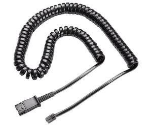 Plantronics U10P Bottom Cable Coiled cord with QuickDisconnect
