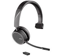 Plantronics ‘Voyager 4210 UC' Bluetooth Stereo Headset, USB-A BT Dongle, SoundGuard Technology, Microphone, Arm, Buttons on Headset, Black, One Size