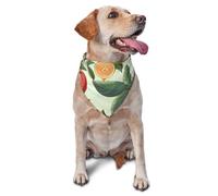 Plants and Fruits Dog Bandana Pet Scarf Accessories for Small Medium Dogs Cats Photo Prop, Triangle Pet Bandanas Adjustable Puppy Bib Washable Dog Kerchief Puppy Neckerchief
