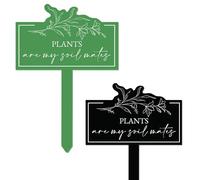 Plants are My Soil Mates Plant Tag - Cute Small Gift for Plant Lover, Plant Mum, Typography Plant Tag, Acrylic Tag, Plant Tag Gift