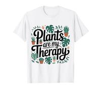 Plants are My Therapy Funny Gardening Plant Lover Aesthetic T-Shirt