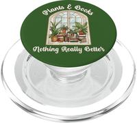Plants & Books Nothing Really Better Planting Reading Fun PopSockets PopGrip for MagSafe