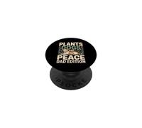 Plants Dogs And Peace Dad Edition Father PopSockets Adhesive PopGrip