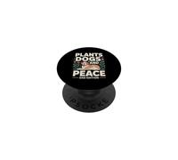 Plants Dogs And Peace Dad Edition Father PopSockets Adhesive PopGrip