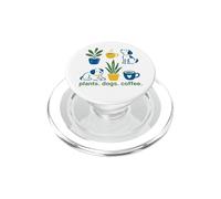 Plants Dogs Coffee Plant Lover Dog PopSockets PopGrip for MagSafe