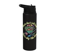 Plants Don't Talk Back Thats Why I Like Them Stainless Steel Insulated Water Bottle