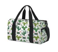 Plants Flower Cactus Sports Duffel Bag Weekend Overnight Bag Tote Holdall Casual Travel Gym Duffel Bags for Kids Girls Boys Women Men