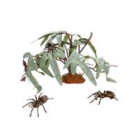 Plants for Reptile Terrarium - Fake Realistic Greenery | Bearded Dragon Artificial Leaves,for Aquatic Freshwater Desert Turtle Betta Tank Gecko Leopard Amphibian Habitat