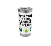 Plants Get A Splash Fun Gardener Hobby Stainless Steel Insulated Tumbler