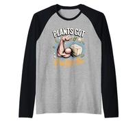 Plants Got Protein Too Tofu Raglan Baseball Tee