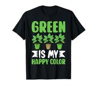 Plants Green is My Happy Color Indoor Jungle T-Shirt