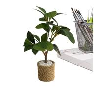 Plants - Miniature with Green Leaves in 1:6 Scale Artificial Botanical Ornament | Creative Decorative for Windowsill Furniture, Birthday Holiday Craft Displays