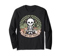 Plants Not People Funny Horticulture Lover Botanical Long Sleeve T-Shirt