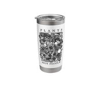 Plants Not People Skeleton Gothic Gardening Lover Gardener Stainless Steel Insulated Tumbler