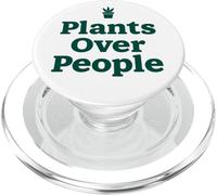Plants Over People Funny Plant Lover Graphic Gardener PopSockets PopGrip for MagSafe
