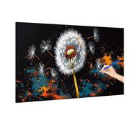 Plants Paint by Numbers for Adults Beginner, DIY Adult Paint by Numbers Abstract, Painting by Number on Canvas, Oil Painting Arts and Crafts for Room Decor, Gifts for Women, Without Frame 90x40cm V-35