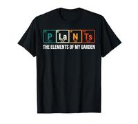 Plants The Elements Of My Garden Periodic Table Retro T-Shirt