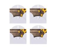 Plants Theme Sunflower Print Blank Greeting Cards, Love Buttons, Pearl Paper Envelopes Suitable For Various Occasions - Anniversary Cards, Thank You Cards, Holiday Cards, Wedding Cards