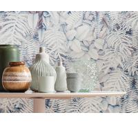 Floral Wall mural photo Wallpaper 368x254cm White floral design garden flowers