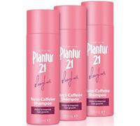 Plantur 21 Longhair Caffeine Shampoo for Long, Brilliant Hair - 3x 200ml | Women's Shampoo for Hair Growth & Repair | No Silicones, Parabens | Energy Kick for Hair Roots