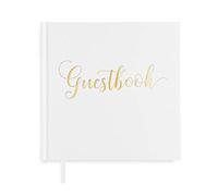 Plantvibes Luxury Guest Book, 72 Pages, Hardcover, Premium Thick Pages, Vintage Guest Book for Wedding, Christening or Birthday, Wedding Book, Wedding Album, Wedding Guest Book