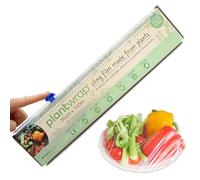 Plantwrap Eco Cling Film Made from Plants, Food Wrap, 30cm X 100m Large Roll, Free from BPA & Phthalates, Alternative to Beeswax, Microwave & Freezer Safe, Recyclable, Vegan