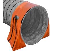 PLAOEGCN Weight Bags for Agility Tunnel, Adjustable Saddle Bag with Handle, 600D Oxford, Stability Sandbags for Dog Training(Oranje)