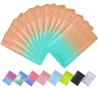 Plaphy 100pcs Resealable Mylar Bags, Ziplock Foil Bags(Yellow&Blue, 7x10cm) | Heat-Sealable Aluminum Foil-Lined Pouches for Food Storage, Matte Sample Bags for Accessory Packaging, Retail & Business Use
