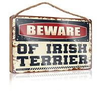 Plaque Beware Of Irish Terrier With Small Desk Decor Aesthetic Bathroom