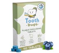 Plaque Disclosing Tablets for Kids & Adults. 102 Count. Blueberry Flavor. Tested and Created by Dentists. Plaque Tablets Help Build Healthy Brushing Habits.