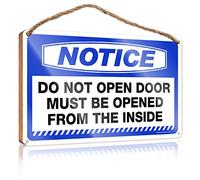 Plaque For Notice Do Not Open Door Must Be Opened From The Inside Cute