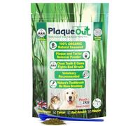 PLAQUE OUT 1kg Pouch - Plaque Off Remover - 100% Natural and Organic Seaweed Powder for Dogs & Cats - Dog Teeth Cleaning, Plaque Removal, Pet Dental Care, Bad Breath, Gum Care and Tartar Control