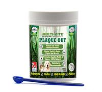 PLAQUE OUT 200g Pot - Tartar Plaque Off Remover for Dog & Cats - 100% Natural & Organic - Bad Breath Teeth Gum Care for Pets. Larger Pot 200g not 180g!