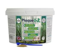 PLAQUE OUT 450g Pot - Plaque Off Remover - 100% Natural and Organic Seaweed Powder for Dogs & Cats - Dog Teeth Cleaning, Plaque Removal, Pet Dental Care, Bad Breath, Gum Care and Tartar Control