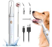 Plaque Remover, Multifunctional Plaque Remover for Teeth, IPX8 Waterproof Tooth Brushing Kit for Pet Tartar and Stain Cleaning with 5 Adjustable Modes, Rechargeable Dog and Cat Plaque Remover Tool