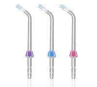 Plaque Seeker Tip for Waterpik Flosser Replacement Tips for Cleaning Tooth Implants Crowns and Bridges Compatible with Waterpik Water Flosser Oral Irrigator Plaque Brush Head Accessories Pack of 3