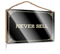 Plaque Wood-based Panel | Forbidden & Pre-installed Hook - Lakehouse Decor For The Home/Never Sell